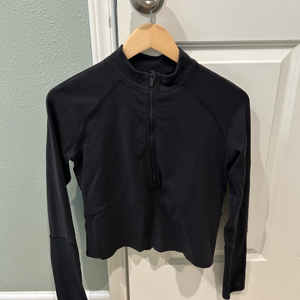 lululemon athletica Black Long Sleeve Zip-Up Top